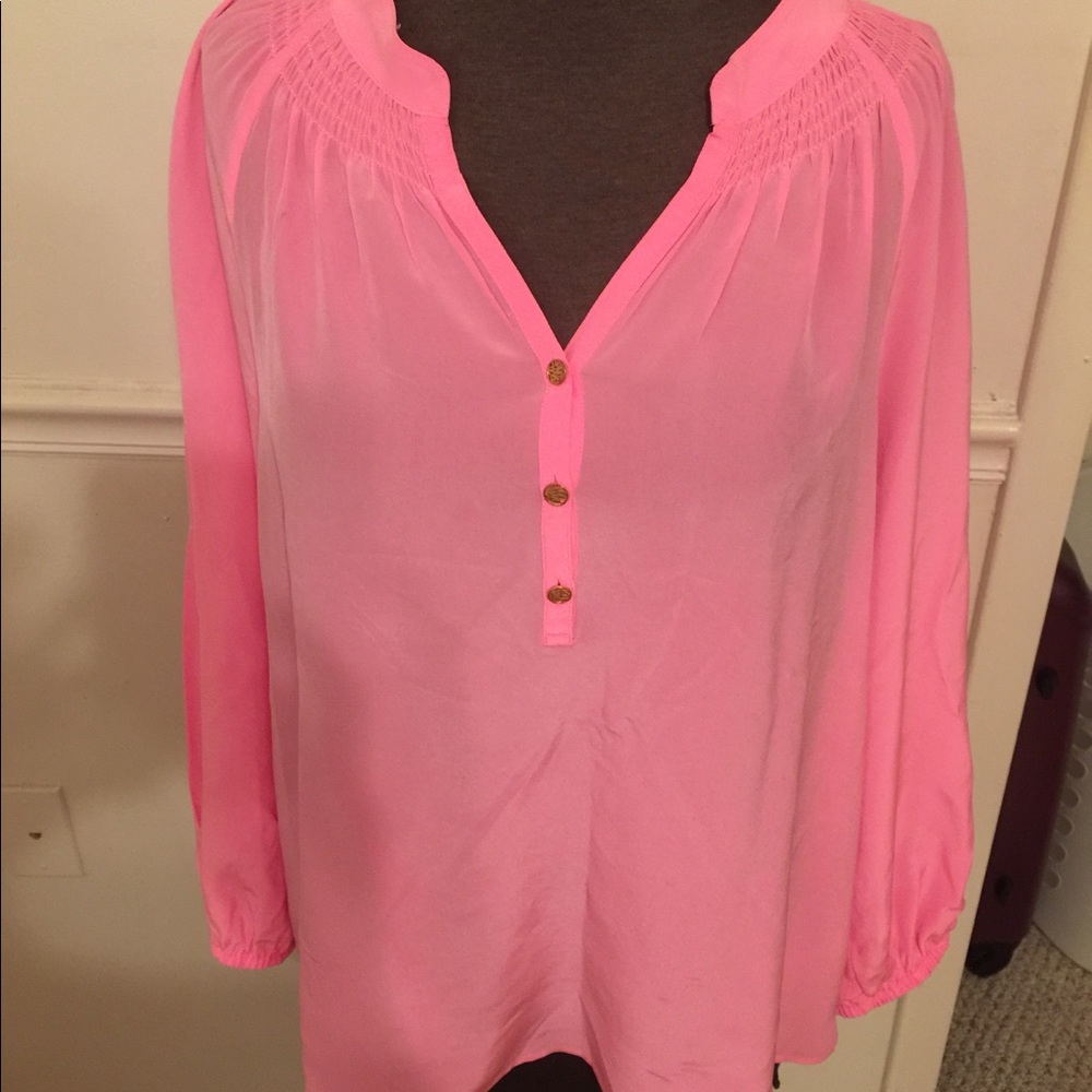 Lilly Pulitzer Pink Blouse